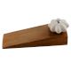 Cream Melon Crackle Ceramic Wooden Door Stopper